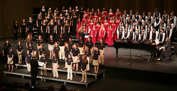 The Blair Children's Chorus programs in concert. (Vanderbilt University)