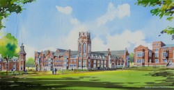 A rendering of College Halls at Vanderbilt-Barnard. (Hastings Architecture Assoc. /David M. Schwarz)