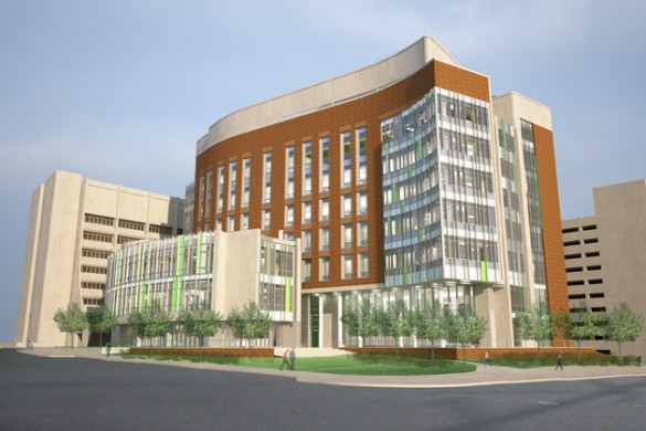 A rendering of the Engineering and Science Building. (William Wilson Associated Architects)