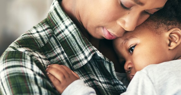 Shot of a mother cradling her little baby boy