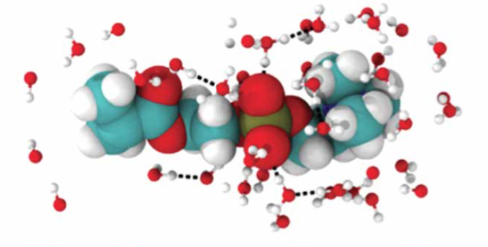 molecules stuck together