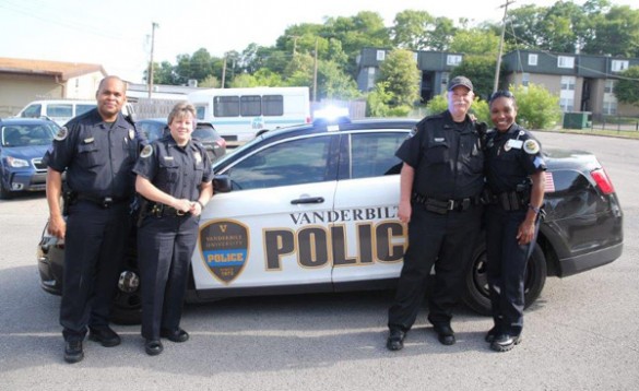 Vanderbilt University Police Department officers. (Joe Howell/Vanderbilt)