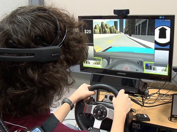 Brandon Roberson -- a 16-year old with Asperger's Syndrome -- has been participating in the preliminary studies of the driving simulator. (Vanderbilt University)