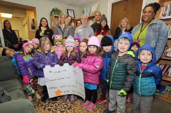 The Shooting Stars, a pre-K class at the Vanderbilt Child and Family Center's Edgehill location, made a donation to the Faculty and Staff Hardship Fund Jan. 27.