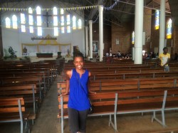 Shakiya in Rwandan church