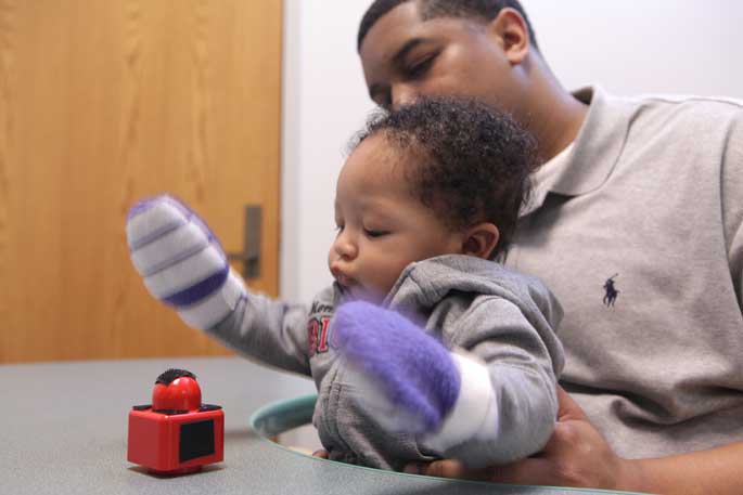 Baby gloves shop with velcro