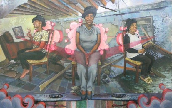 painting of three African American women