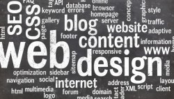 web design concept word cloud