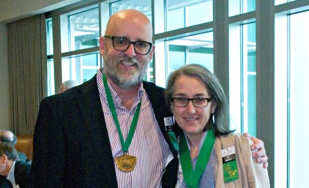 Earley and Daniels wearing medals