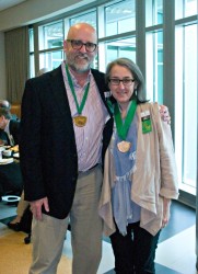 Earley and Daniels with medals