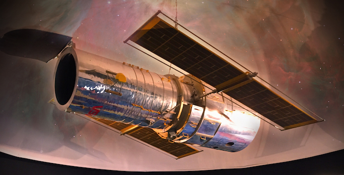 Hubble Space Telescope replica