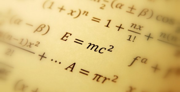 Photo of relativity equation