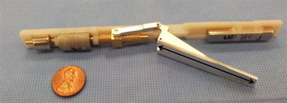 pen-like device with alligator clip