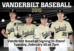 vanderbilt corbin coach autograph tim tuesday