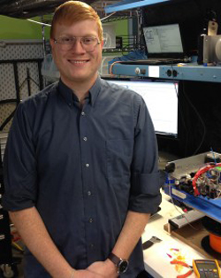 Jack Minardi, a 2012 electrical engineering graduate and co-founder of Voxel8. (Heidi Hall/Vanderbilt)