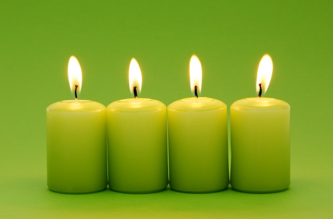 green candles