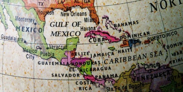 map of Central America