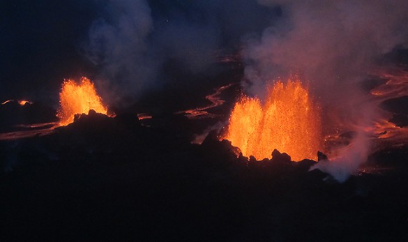 lava fountains