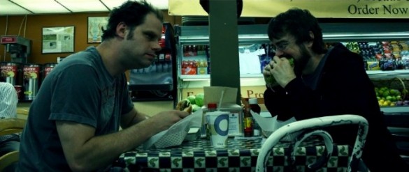 Richter and DK eating lunch