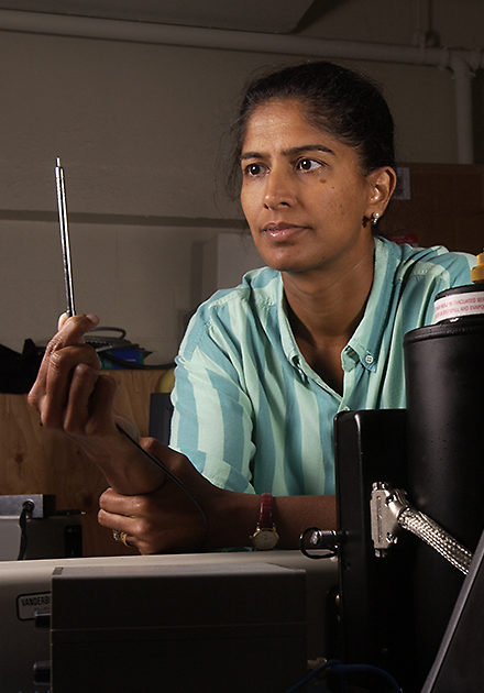 Anita at work in her lab