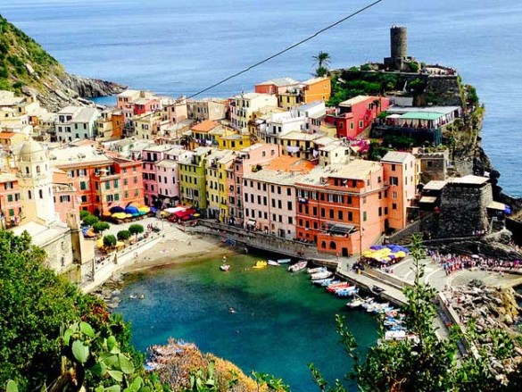 "Hiking Down to Vernazza, Italy" by Jordan Barone