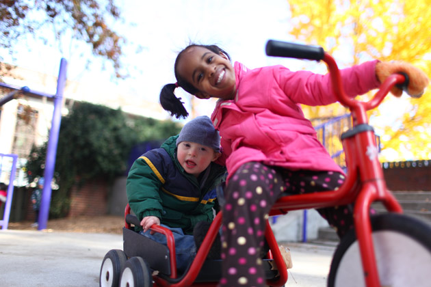 Students at the Susan Gray School. (Lauren Holland/Vanderbilt)