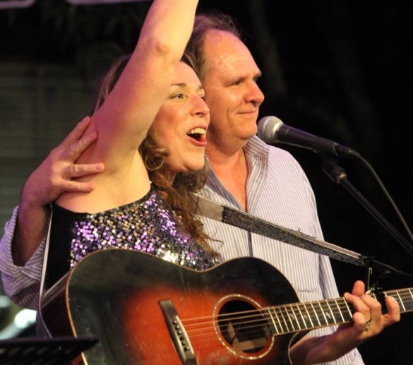 Beth and Rocky onstage