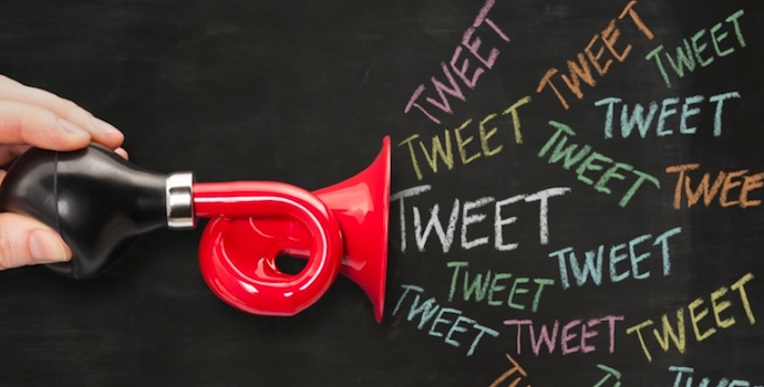 Social media concept - trumpet