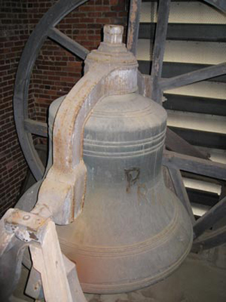 The bell in the Kirkland Hall tower. (Vanderbilt University)