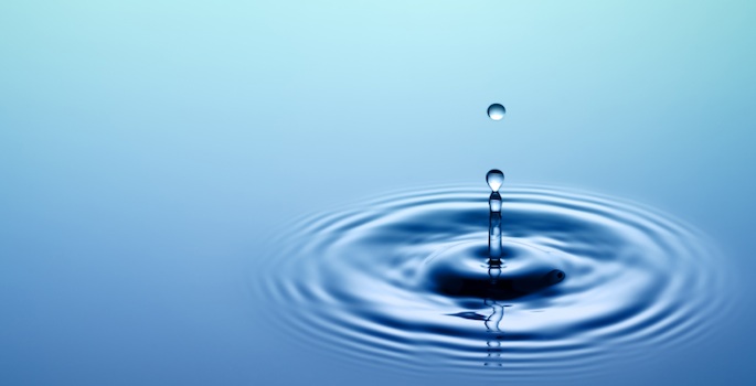 drop of water, ripples