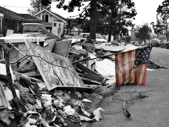 Katrina destruction in Louisiana