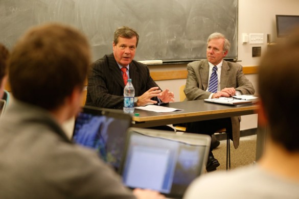 Mayor Karl Dean (left) and Bill Purcell (John Russell/Vanderbilt)