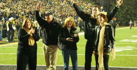 The Department of Pathology, Microbiology and Immunology was recognized as the "Greenest Group on Campus" during the Vanderbilt football game Nov. 17. (Vanderbilt University)Sustainability Competition.