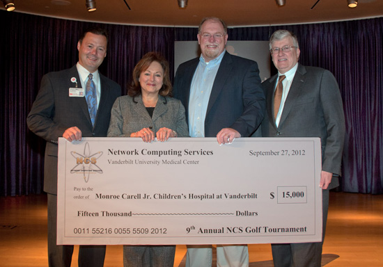 L-r: Chris Lee, Carol Capps, Jeff Kimble and Luke Gregory. (Vanderbilt University)