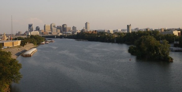 Cumberland flowing through Nashville