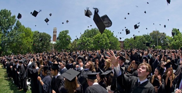 The Class of 2012 reported high levels of satisfaction with their Vanderbilt experience, according to a new survey. (John Russell/Vanderbilt)
