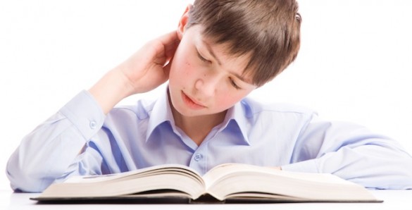 boy with book