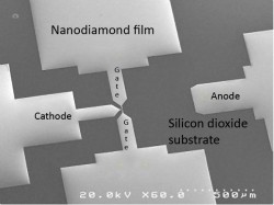 Nanodiamond transistor