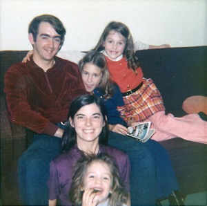 Dennis Hall with his wife and nieces