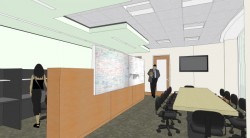 Architect's rendering of the new political science department