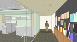 Architect's rendering of new political science department