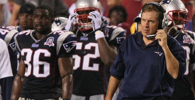 New England Patriots Coach Bill Belichick stood by his risky fourth down call in a game on Nov. 15, 2009, despite critics' beliefs that it caused his team's loss to the Indianapolis Colts. (Keith Allison via Wikimedia Commons)