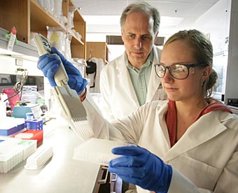 Jonathan Haines and his colleagues at Vanderbilt are part of a global collaboration to discover and map all genes relating to Alzheimer's disease. (Daniel Dubois / Vanderbilt University)