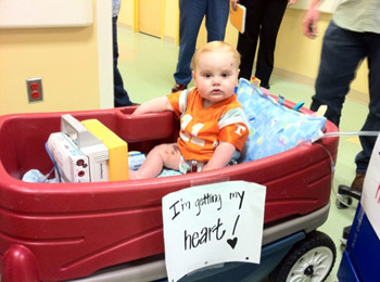 heart infant receives heart transplant