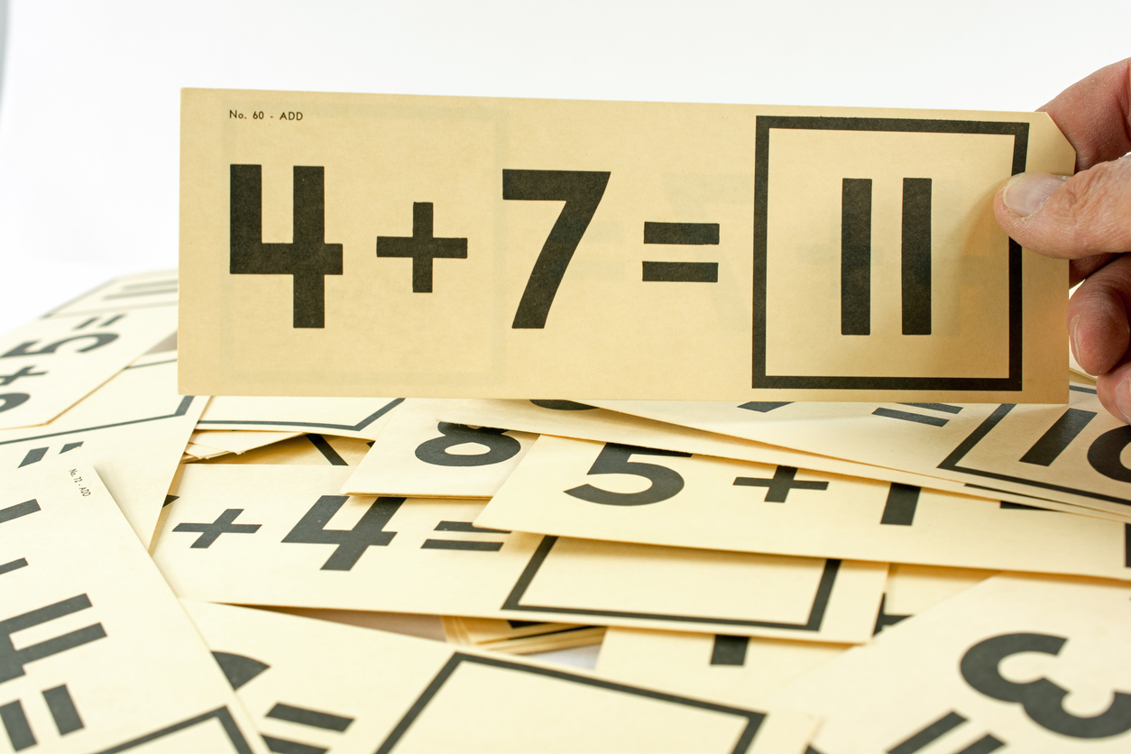 For most people, math is synonymous with flash cards and memorization. But that's not the whole story, researchers say. (iStock)