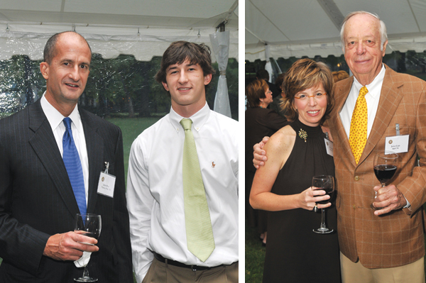  John and Tanner Rice, ’11;  Mary Cain Helfrich and John Cain; 