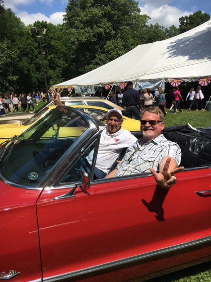 Employees were able to admire classic cars at the annual Employee Appreciation Picnic May 14 on Magnolia Lawn. (Vanderbilt University)