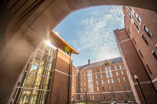 Architectural detail of Warren and Moore Colleges (Vanderbilt University)