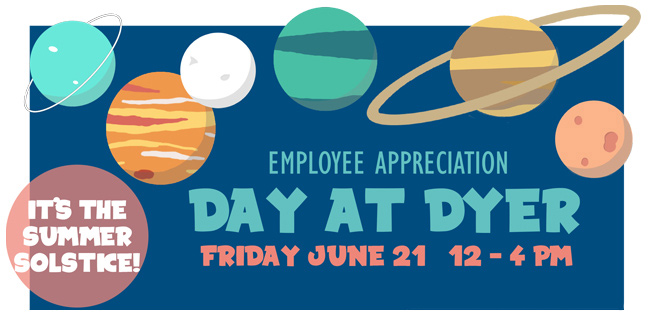 Employee Appreciation's Day at Dyer Observatory is scheduled for June 21.