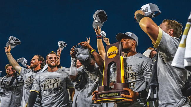 The Vanderbilt Commodore baseball team is the 2019 College World Series champions. (Vanderbilt University)